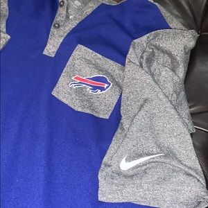 Buffalo Bills Quarter Sleeve Nike Dri Fit Shirt